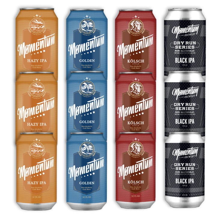 Momentum Brewery - Non-Alcoholic Variety Pack - 12 x 12oz