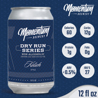 Momentum Brewery - Kölsch "Dry Run Series“ Non-Alcoholic Brew - 12oz