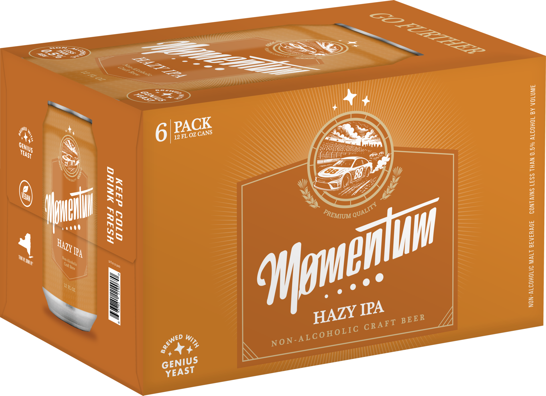 Momentum Brewery - Hazy IPA Non-Alcoholic Brew - 12oz