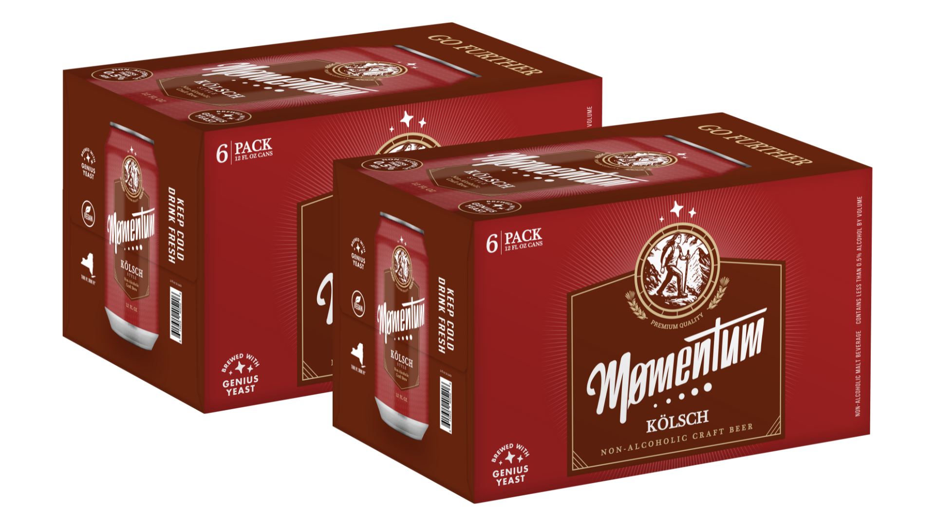 Momentum Brewery - Kölsch "Dry Run Series“ Non-Alcoholic Brew - 12oz
